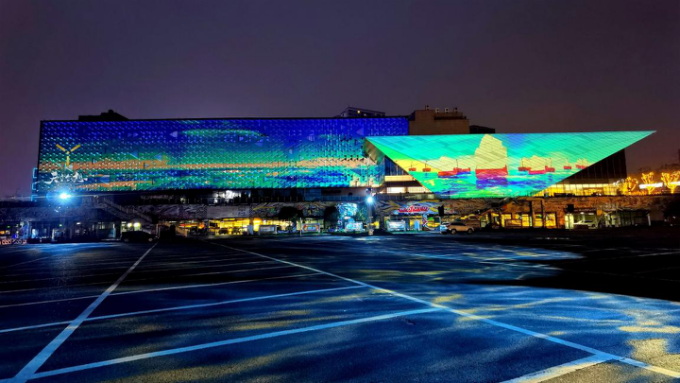 寸灘國際絲路花街建筑光影秀于7月1日開街上演啦！(圖10)