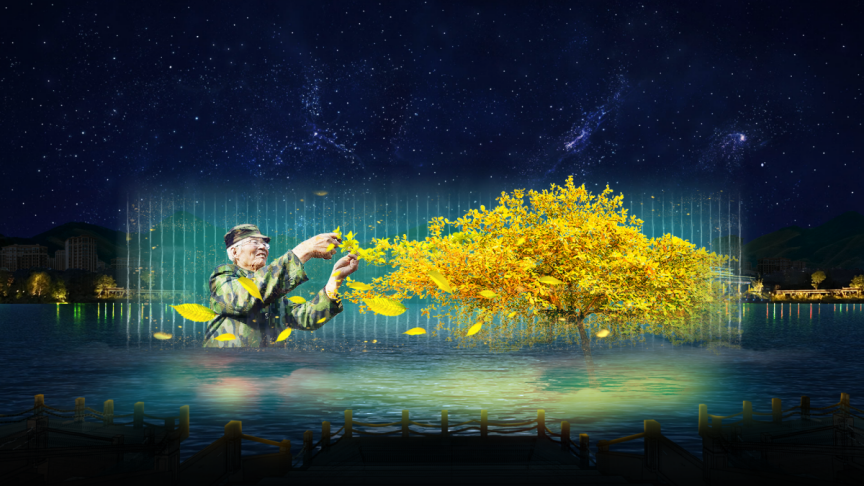 可克達拉朱雀湖5D全息水舞秀-《朱雀湖夜曲》上演啦!(圖6)