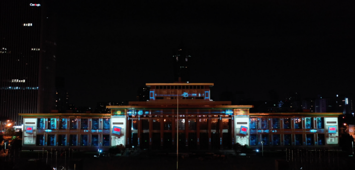 天空創(chuàng)想用科技點(diǎn)亮城市！杭州武林廣場(chǎng)3DMAPPING秀震撼上演！(圖10)